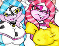 RD: Huge boobs Strawberry and Bluemoon by Mhedgehog21