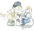 Pooka and yoshi BY Kiffinsoftpaw