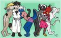 A big group of friends~  by Nekra