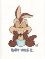 Baby Wile E by vawlkee