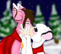 Winter kiss by NightmareBlackHeart