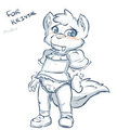Kristal's Cute Blush (MakoRuu's Free Sketch) by KristalShard