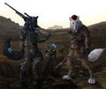 Furries in the wasteland. by kajowwojak