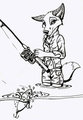 Foxy Fish Sketch