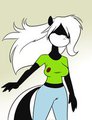 Skunkette Hair Flip
