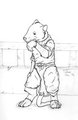 Keton's Fight with Owlbear by Tokon