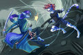 Battle in the middle of the chaos by WhitePhox