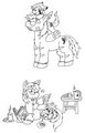 Foal and Father by SakuraStudios