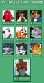 My Top Ten Toon Crushes!