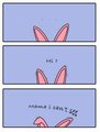 Pink bunny comic by RottenBunny