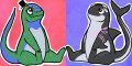 Chibby couple  by jiktar