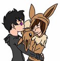 Cock-blocking Eevee by 50shadesofpitchblack