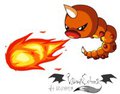 Weedle used FLAMETHROWER