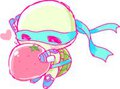 a turtle and a strawbelly