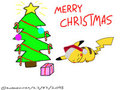Pikachu waiting Christmas