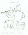 Kitty Kat Doggie Violinist by SirAgnomen
