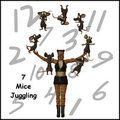 7 mice a' jugglin by AngelFyre
