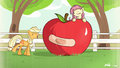 'Get away from my apple!' by Nekome
