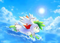Sky Shaymin by vermeilbird