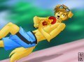 "Critical Shot! Horizontal Jump Beam!"  by SapphWolf