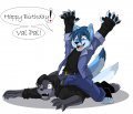 "Birthday Pounce" 