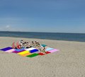 At the beach...