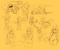doodles by cumeoart