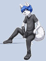 First comission, art by Aogami by Ezhno