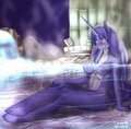 Bath in the night 