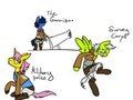attack on ponies by kiwitwist