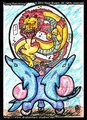 Long fetus with Dolphins