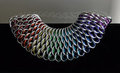 Rainbow Silver Dragonscale Cuff  by IchiBlack