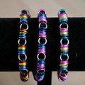 Stretchy Pride Bracelets - Rainbow, Bi, and Pan - For Sale by IchiBlack