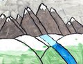 overcast mountain range by ferrarifan