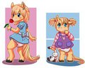 Jessa's age progression by MistyHusky84