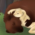 Snugglin' in the woods