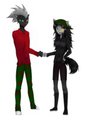 Sibling Fist Bump. by Boony