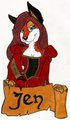 Jen's Wild Nights 2014 Con Badge