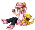 Human Sesame and her Abra!