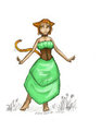 Green Dress by mekocomic