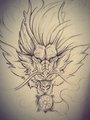 Eastern Dragon Print WIP by DrakonVectarusArts
