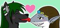 Playful lick  by karasame