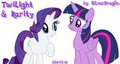 Twilight and Rarity by Silverdrag0n