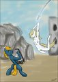 Mira kicking ass by Asmarith