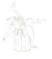 A cat in the trash