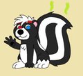 A skunky greeting by SanzerSkunk