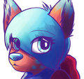 Alex the Colourful Husky by Shuva