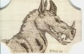Wood Burning Dragon