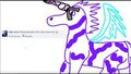 Flying Purple Zebra with a Velcrow Unicorn Horn by hinata1711