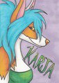 Karja-Ibizan Hound-ACEO Sized Badge